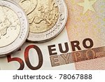 money  euro coins and bills...