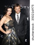 Small photo of Katrina Law and Liam McIntyre at the Los Angeles Premiere of Starz Series "Magic City" held at the DGA Theater, California, United States on March 20, 2012.