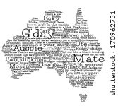 australia map made from...