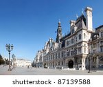 city hall of paris   france