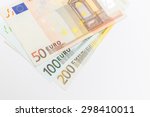 euro money on white background