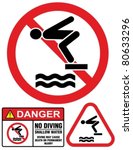no diving and jumping  hazard...