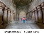 Small photo of Mumbai, Maharashtra, India- November 18, 2016: Editorial: Visitors visiting Kanheri cave complex, which is situated inside the Sanjay Gandhi National Park in the Borivali region of Mumbai, Indian