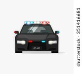 empty police car illustration ...