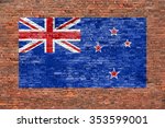 flag of new zeland painted on...
