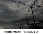 Small photo of deep grey sky wires