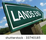 lands end road sign