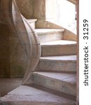 spiral marble staircase in...