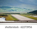 view of airport runway from...