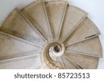 marble carved stone spiral...
