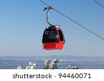 cable car in winter. beskids ...