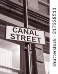 canal street sign  manchester ...