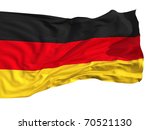 flag of germany  fluttered in...