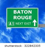 baton rouge road sign against...