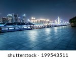 guangzhou bridge at night in...