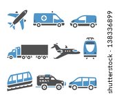transport icons   a set of...