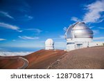 telescopes on top of mauna kea...