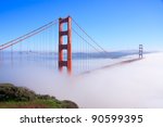 thick fog covering golden gate...