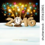 happy new year 2016 background...