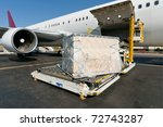 loading platform of air freight ...