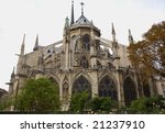 back of notre dame cathedral on ...