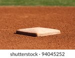 Small photo of Baseball Field Second Base with room for copy