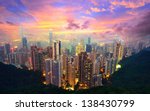 famed skyline of hong kong from ...