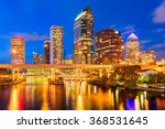 Small photo of Tampa, Florida, USA downtown skyline on the Hillsborough River.