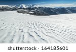 winter alpine scenery with snow ...