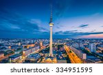 aerial view of berlin skyline...
