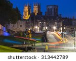 a night time view of york...