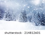 christmas background with snowy ...