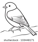 Bird Outline Drawing 2 Free Stock Photo - Public Domain Pictures