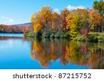 lake reflections of fall...
