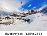 mountain ski resort obergurgl...