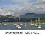 a view of barmouth harbour with ...