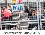 Small photo of ISTANBUL, TURKEY - MARCH 05, 2016: Thousands of people gather in solidarity outside Zaman newspaper in Istanbul on March 05, 2016 in Istanbul, Turkey.