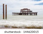 burned out west pier ruins....