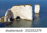 chalk stack rock formations old ...