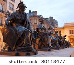 paris   statue of virtues by ...
