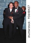 Small photo of 12JAN97: Actors MICHAEL J. FOX (left) & BILL COSBY at the Peoples Choice Awards. Pix: PAUL SMITH