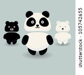 panda bear  brown bear and...