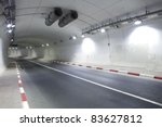 interior of urban tunnel...