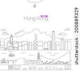 vector illustration of hong...