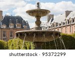 ornate fountain in places du...