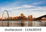 panoramic view of st louis with ...