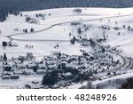 view over a little village in...
