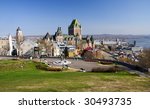 cityscape of quebec city with...