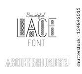 Lace Pattern Font | download 6 sets of simple lace pattern vector material free Lace Pattern Font | download 6 sets of simple lace pattern vector material free