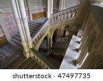 several flights of stairs from...